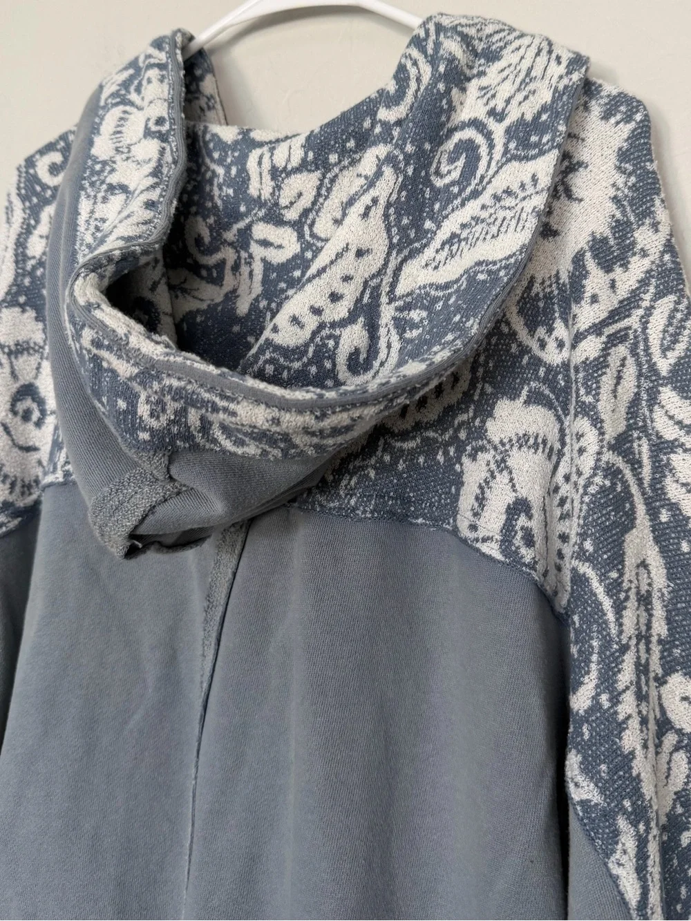 Free People Last Splash Sweatshirt In Windward Blue Combo size medium
